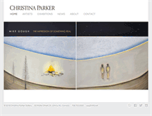 Tablet Screenshot of christinaparkergallery.com